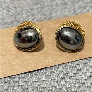 Elegant Gold and Silver clip Earrings